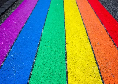 gaypride colored street