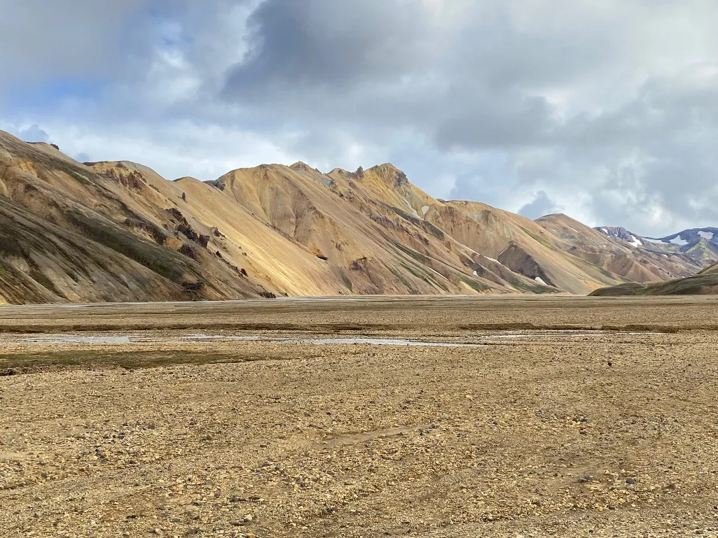 Landmannalaugar mountain cluster in Iceland